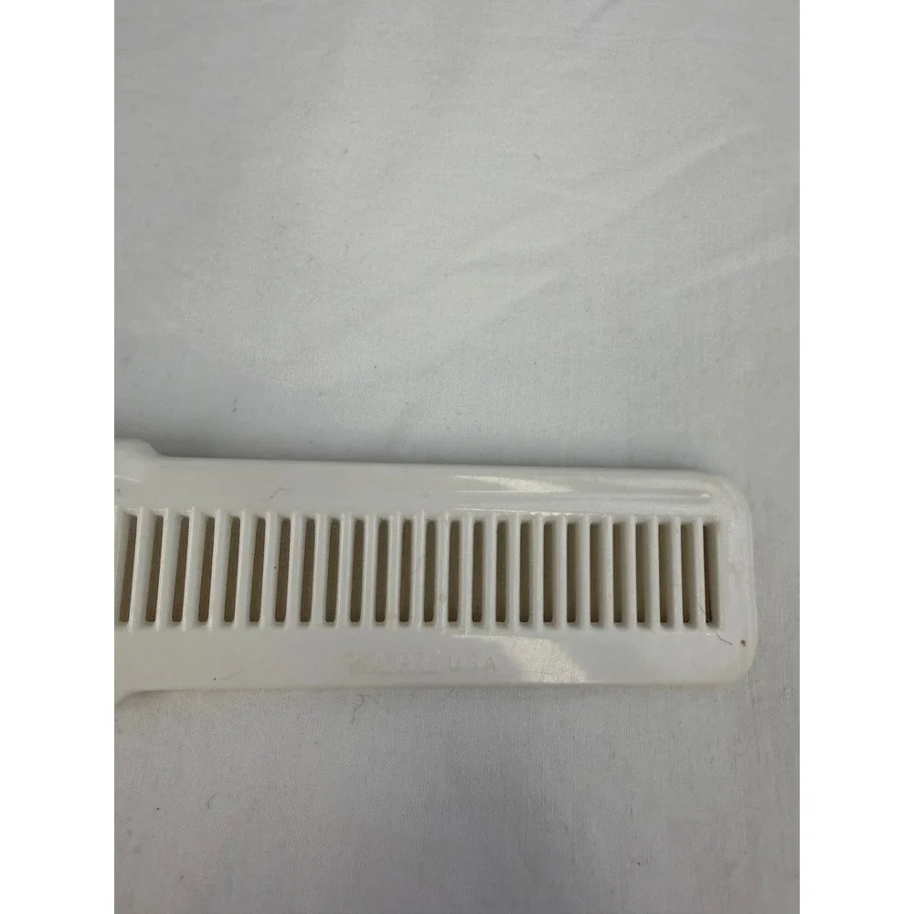 Wahl USA Professional Flat Top Clipper Comb Off White Barber Styling Tool 8 Inch